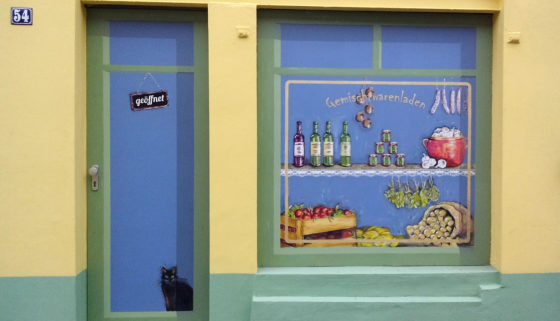 Wandgestaltung auf der Gerberstraße in Krefeld - wunderschön!