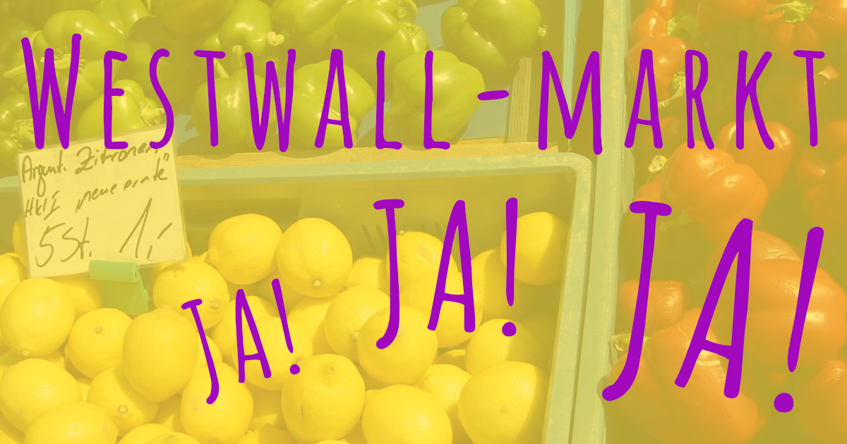 Westwall-Wochenmarkt - Einigkeit und Solidarität